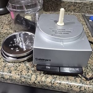 Cuisinart Food Processor Base in Silver with Black Buttons